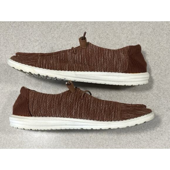 Hey Dude Wendy Stretch Rust Women’s Size 10 Shoes Casual Comfortable - Picture 5 of 11